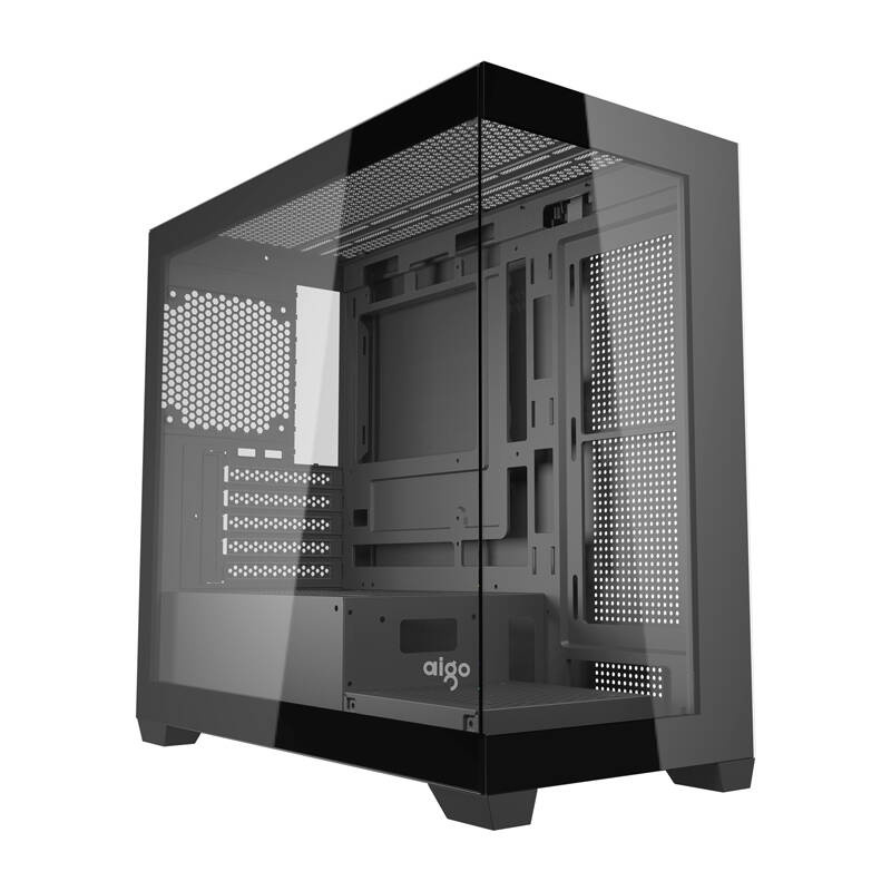 Darkflash C218M computer case + 6 ARGB fans (black)