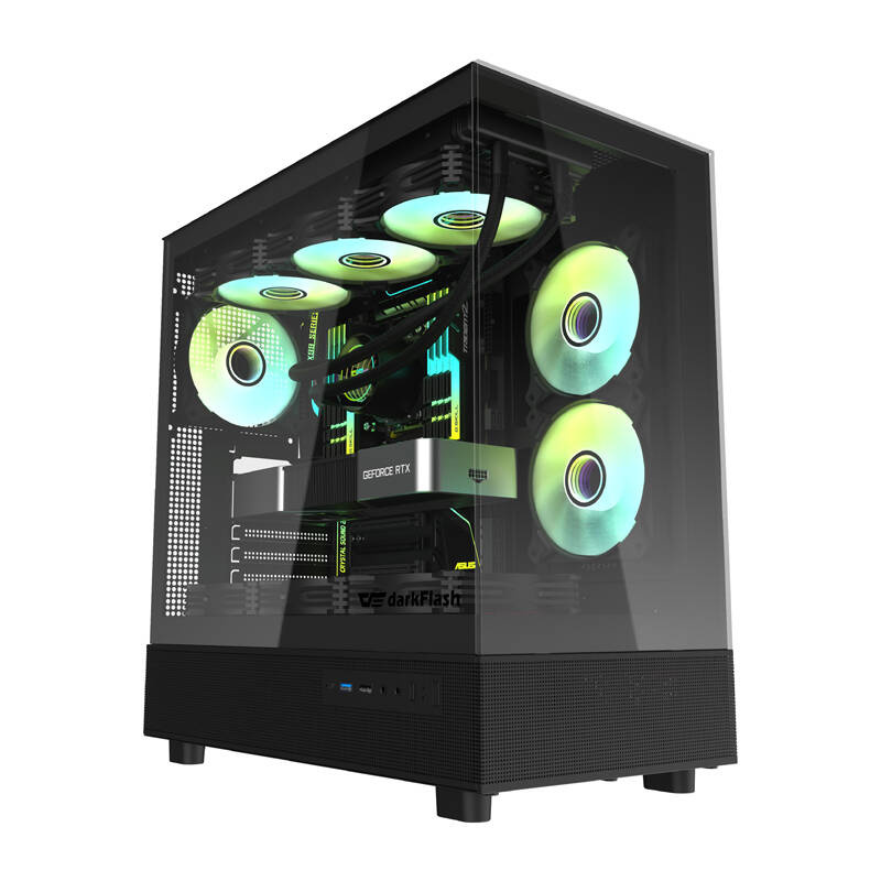 Darkflash DPX90 computer case (black) + 3 fans