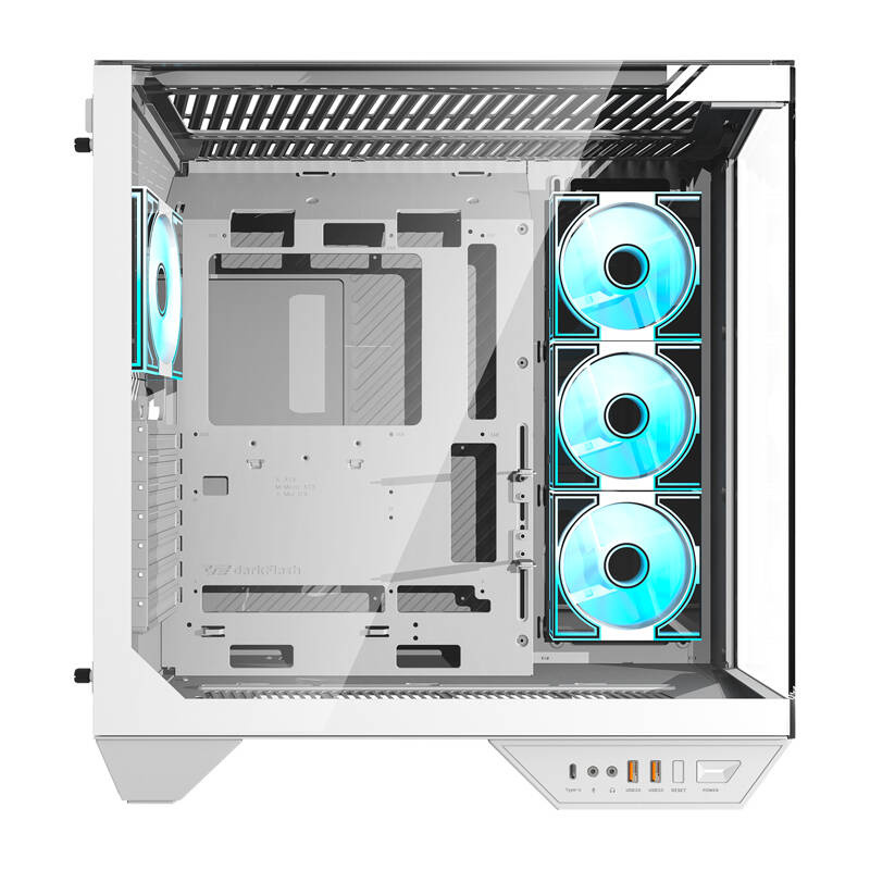 Darkflash DY470 computer case (white) + 4 fans - Image 3