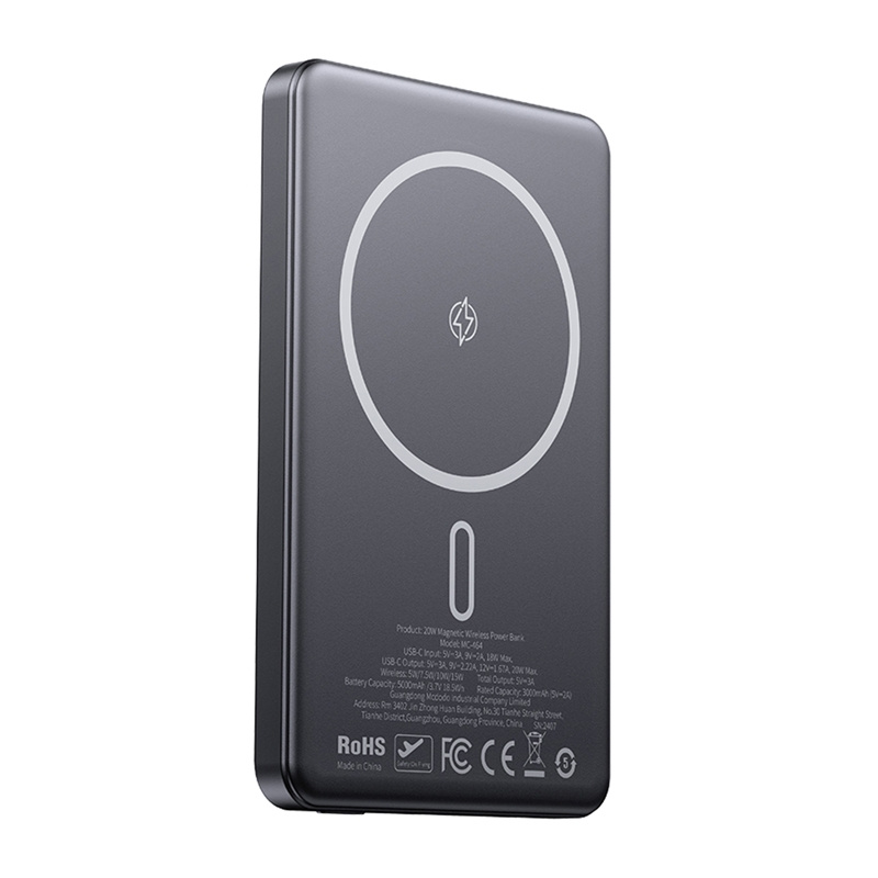 Mcdodo MC-4641 Ultra-Thin 5000mAh 1C Magnetic Powerbank, Wireless (Gold)