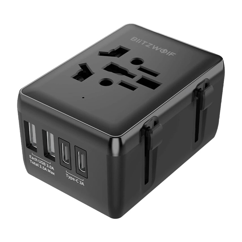 Blitzwolf BW-TA1 4-in-1 Travel Adapter 2xUSB + C + PD 20W - Image 3