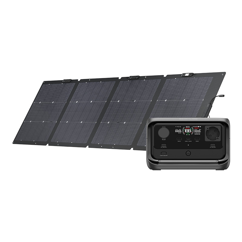 Set: EcoFlow River 3 Plus power station + 220W photovoltaic panel.