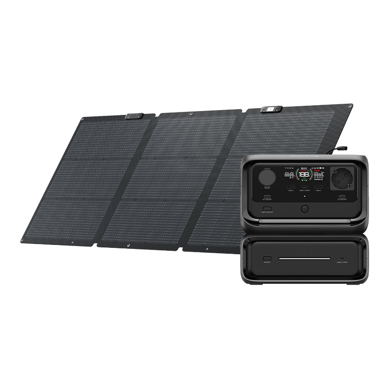 Set: EcoFlow River 3 Max power station + 160W photovoltaic panel.