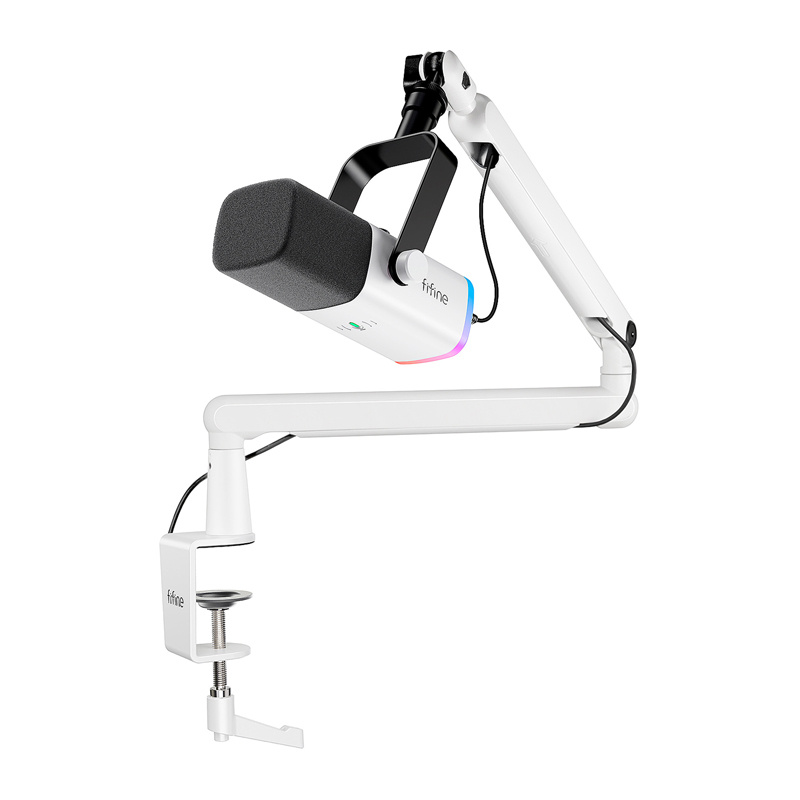 Fifine TAM8W dynamic microphone (white)