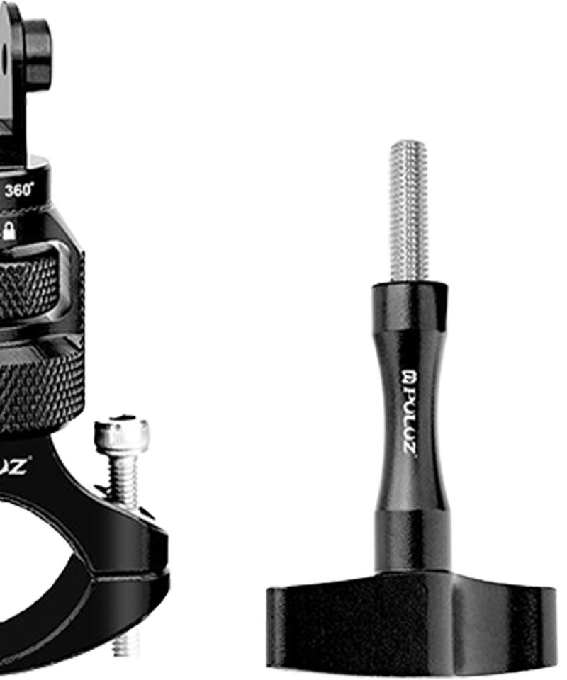 Aluminum 360° PULUZ Steering Wheel Mount for Sports Cameras (Black)