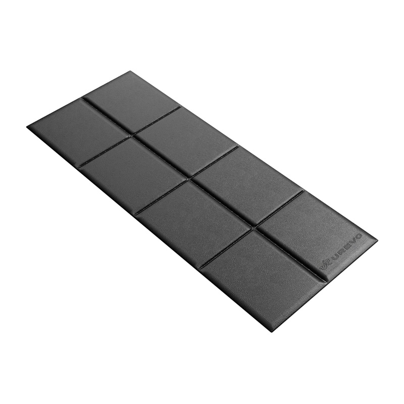 Urevo fitness equipment mat, 160 cm x 65 cm (black)