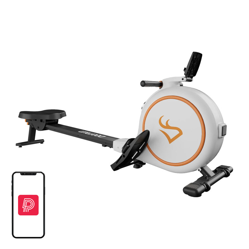 Deer Run RW600 Magnetic Rowing Machine (White)