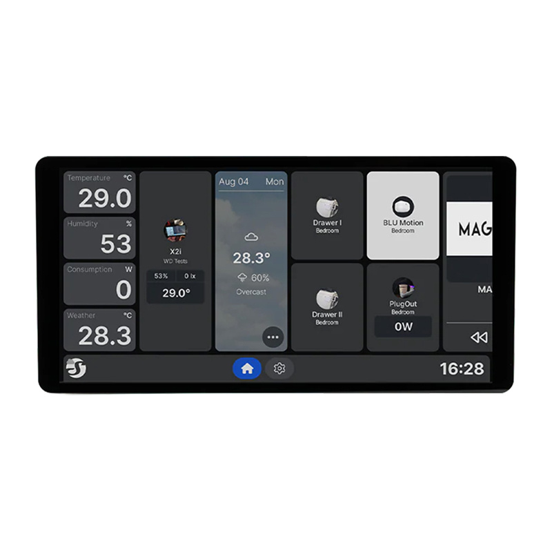 6.95" Shelly Wall Display X2i WiFi/BLU control panel (black)