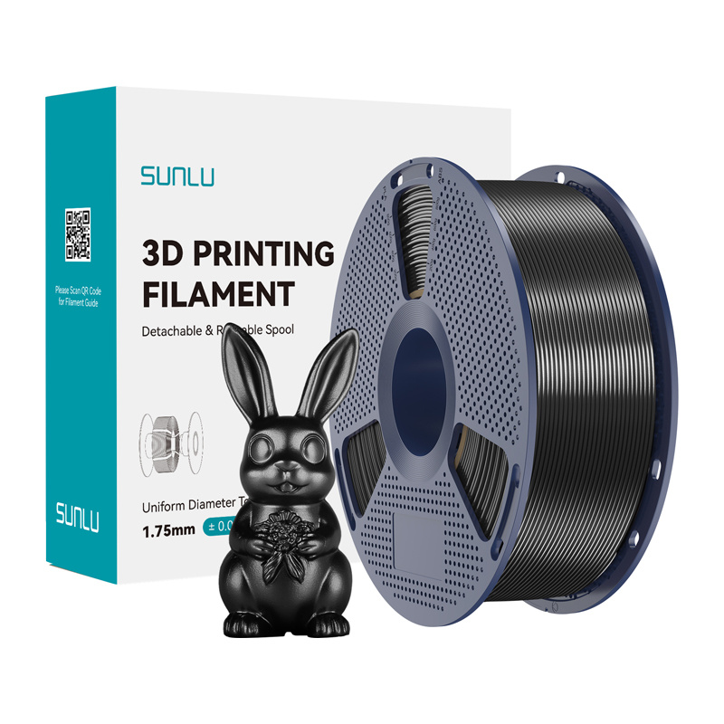 Sunlu PLA+ Silk Filament (Black)