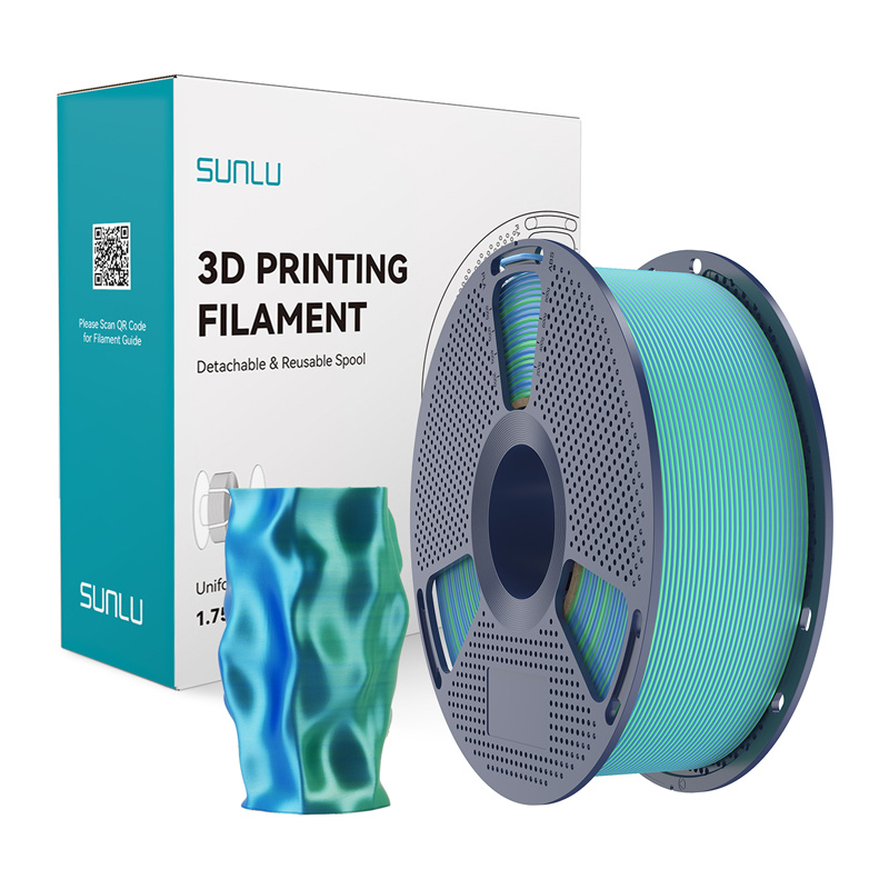 Sunlu PLA+ Silk Dual Color Filament (blue-green)