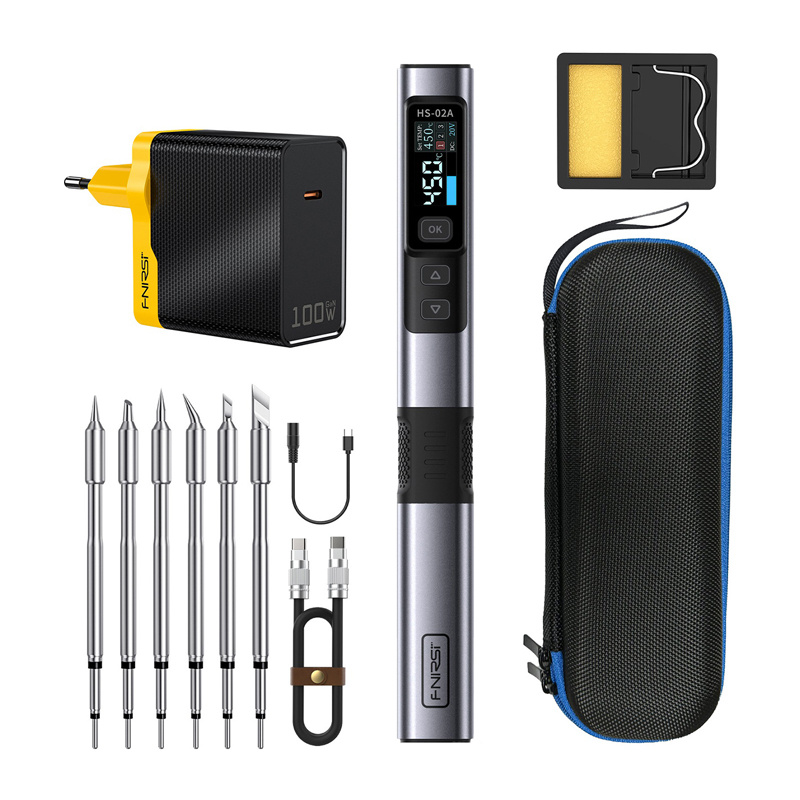 100 W smart soldering iron with FNIRSI HS-02A MAX tool kit - Image 3