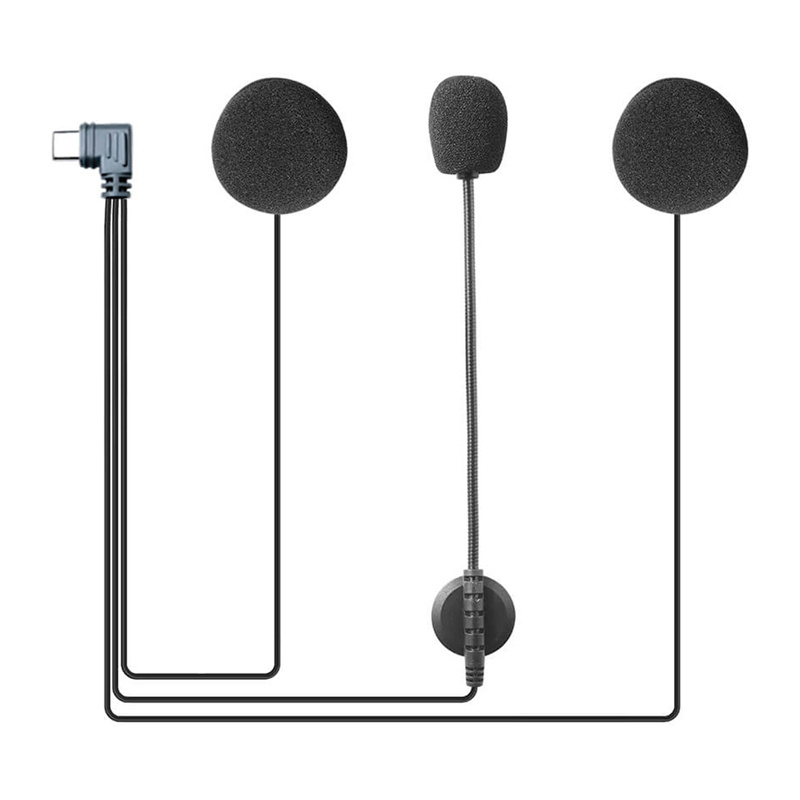 Type C headset for motorcycle helmet for V6pro+ EJEAS HIFI-M6 intercom