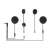 Motorcycle helmet headset with 3.5 mm plug for Q7 EJEAS HIFI-M2 intercom